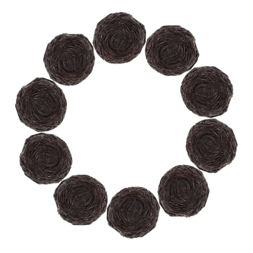 YARNOW 10 Stück Künstliches Vogelnest Mit Eiern, Mini-vogelnest Aus Kunstharz, Künstliche Vögel, Simulationsvögel, Ornamente Für Garten, Hof, Heimdekoration Und -bastelarbeiten von YARNOW