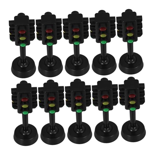 YARNOW 10 Stück Mini Verkehrsampel Teiliges Interessante Verkehrslampen für Frühe Bildung Sicherheitsbewusstsein Dekoration für Spielbereiche von YARNOW