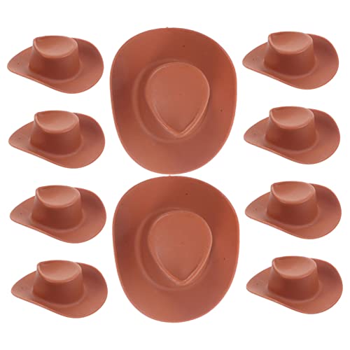 YARNOW 10 Stück Miniatur Cowboy Hüte aus Kunststoff Teiliges für Puppenhaus Dekoration DIY Projekte und Rollenspiele Leichte Handliche Mini Hüte für Kreative Bastelarbeiten und YARNOW 10 Stück Miniatur Cowboy Hüte aus Kunststoff Teiliges für Puppenhaus Dekoration DIY Projekte und Rollenspiele Leichte Handliche Mini Hüte für Kreative Bastelarbeiten und von YARNOW