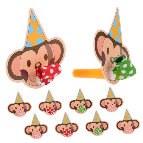 YARNOW 10 Stück Party-Requisiten-Pfeife Kindergebläse Partyartikel für Erwachsene Whistleblower zum Geburtstag Blashorn-Geräuschmacher Kinderpfeife Plastik von YARNOW
