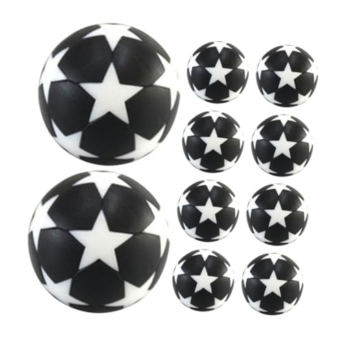 YARNOW 10 Stück Plastikkugeln für Tischfußball Schwarz Weiße Fußball Refills für Familienspiele Tischfußball Zubehör für Unvergessliche YARNOW 10 Stück Plastikkugeln für Tischfußball Schwarz Weiße Fußball Refills für Familienspiele Tischfußball Zubehör für Unvergessliche von YARNOW