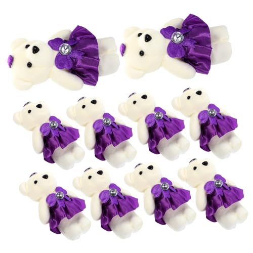 YARNOW 10 Stück Plüsch Bär Dekoration Teilig Süße Stofftier für Hochzeiten Valentinstag und Geburtstagsfeiern Kuscheltier Tiefem für Bouquets und Geschenkboxen YARNOW 10 Stück Plüsch Bär Dekoration Teilig Süße Stofftier für Hochzeiten Valentinstag und Geburtstagsfeiern Kuscheltier Tiefem für Bouquets und Geschenkboxen von YARNOW