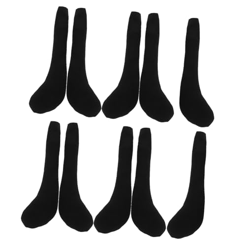 YARNOW 10 Stück Plüschpuppenfüße Amerikanische Puppe Zubehör Für Echte Babypuppen Nachkommen Puppen Meine Lebenspuppen Fingerpuppen Große Puppen Für Mädchen Stoff Black YARNOW 10 Stück Plüschpuppenfüße Amerikanische Puppe Zubehör Für Echte Babypuppen Nachkommen Puppen Meine Lebenspuppen Fingerpuppen Große Puppen Für Mädchen Stoff Black von YARNOW