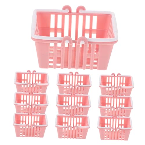 YARNOW 10 Stück Puppen-Einkaufskorb Puppenhaus-Einkaufs-Requisiten Einkaufskörbe Mini -Korb Korb-Requisiten Kleiner Einkaufskorb Spielzeugaufbewahrung Puppenhaus Plastik YARNOW 10 Stück Puppen-Einkaufskorb Puppenhaus-Einkaufs-Requisiten Einkaufskörbe Mini -Korb Korb-Requisiten Kleiner Einkaufskorb Spielzeugaufbewahrung Puppenhaus Plastik von YARNOW