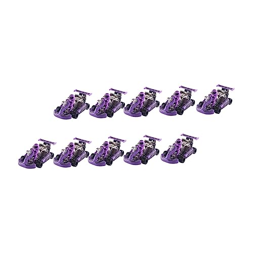YARNOW 10 Stück Rückzieh Kart Spielzeugfahrzeuge für Lustige Handliche Plastikmodelle als und Dekorationsspielzeug Zufällige Farbe von YARNOW
