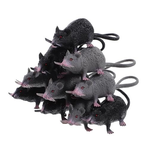 YARNOW 10 Stück Simulierte Mausschmuck Mini Drinnen Halloween Ratte Gefälscht Gruselig Für Party Behaart Klein Realistisch Beängstigend Simulationsmaus Spielzeugmäuse Figur PVC YARNOW 10 Stück Simulierte Mausschmuck Mini Drinnen Halloween Ratte Gefälscht Gruselig Für Party Behaart Klein Realistisch Beängstigend Simulationsmaus Spielzeugmäuse Figur PVC von YARNOW