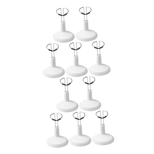 YARNOW 10 Stück Teiliges Action Figure Ständer Verstellbar Stabile Puppenhalterung Höhenverstellbare Figurenstütze aus Leichtem Edelstahl PVC für Sammler und Dekoration von YARNOW