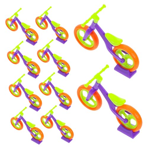 YARNOW 10 Stück Teiliges DIY Miniatur Fahrrad Modellset Detailgetreues Simulationsspielzeug aus Kunststoff Realistisches Bastelset Langlebiges Modell zur Dekoration von YARNOW