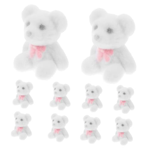 YARNOW 10 Stück Teiliges Figuren aus Hochwertigem Material für Garten und Wohnungsdeko Niedliche Flock Statuen für Hochzeiten Partys und Kreative Bastelprojekte von YARNOW