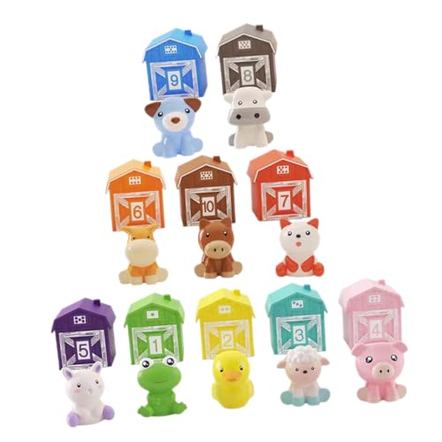 YARNOW 10 Stück Teiliges Fingerpuppen für Lernspielzeug für Bauernhoftiere für Vorschule Motorikspielzeug Spiel und Interaktion YARNOW 10 Stück Teiliges Fingerpuppen für Lernspielzeug für Bauernhoftiere für Vorschule Motorikspielzeug Spiel und Interaktion von YARNOW
