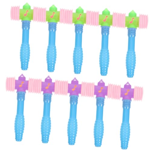YARNOW 10 Stück Teiliges Kunststoff Quietschhammer für Leichtes Handliches Pounding Hammer Toy Hand Koordination und Spielerischem Lernen Buntes für Jungen und Mädchen von YARNOW