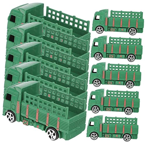 YARNOW 10 Stück Teiliges Militärmodellauto Realistische Militärtruck Figur Sandtisch Dekoration und Heimdeko für Sammler und Spielzeugliebhaber von YARNOW