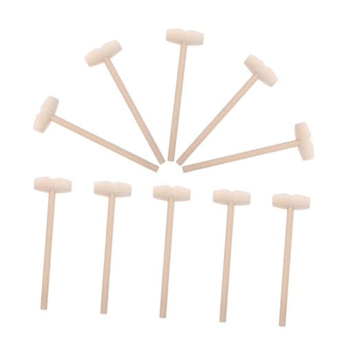 YARNOW 10 Stück Teiliges Mini Holzhammer Spielzeuge für Handwerkzeug für Kreative Aktivitäten Hämmer für Bauklötze und Mehr Sicher und Langlebig YARNOW 10 Stück Teiliges Mini Holzhammer Spielzeuge für Handwerkzeug für Kreative Aktivitäten Hämmer für Bauklötze und Mehr Sicher und Langlebig von YARNOW