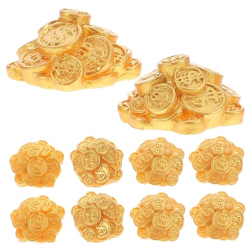 YARNOW 10 Stück Teiliges Miniatur aus Resin Realistische Puppenhaus Deko Kreative Mini Landschaftsfiguren für Neujahrsfest Geeignet Accessoire von YARNOW