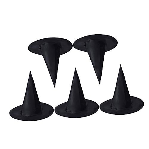 YARNOW 10 Stück Teiliges Schwarzer Halloween Hexenhüte aus Robustem Oxford Verschleißfest Dekorative Partyhüte für Erwachsene für Kostüm Karneval Cosplay und Halloween Dekoration YARNOW 10 Stück Teiliges Schwarzer Halloween Hexenhüte aus Robustem Oxford Verschleißfest Dekorative Partyhüte für Erwachsene für Kostüm Karneval Cosplay und Halloween Dekoration von YARNOW