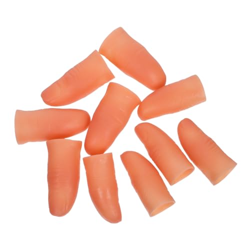 YARNOW 10 Stück Teiliges Set Magischer Fake Finger mit Kunstnägeln Realistische Simulationsfinger für Zaubertricks und Partys für Auftritte und Scherze YARNOW 10 Stück Teiliges Set Magischer Fake Finger mit Kunstnägeln Realistische Simulationsfinger für Zaubertricks und Partys für Auftritte und Scherze von YARNOW