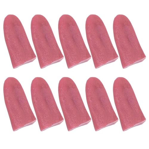 YARNOW 10 Stück Teiliges Set Realistische Fake Zungen für Streiche für Halloween Cosplay und Aprilscherz Sichere und Glatte Oberfläche für Lustige Dekorationen und Requisiten YARNOW 10 Stück Teiliges Set Realistische Fake Zungen für Streiche für Halloween Cosplay und Aprilscherz Sichere und Glatte Oberfläche für Lustige Dekorationen und Requisiten von YARNOW