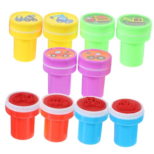 YARNOW 10 Stück Teiliges Stempelset mit Baustellenfahrzeugen Kreative Stempel für für Partys und Bastelprojekte Fördert Kreativität und Belohnungen YARNOW 10 Stück Teiliges Stempelset mit Baustellenfahrzeugen Kreative Stempel für für Partys und Bastelprojekte Fördert Kreativität und Belohnungen von YARNOW