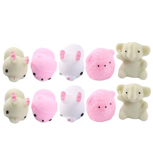 YARNOW 10 Stück Teiliges Stressabbau für Dehnbare Cartoon tierfiguren Lustige Sensorische Pinch Toys zur Angst Stressreduktion als Partygeschenk und Dekoration YARNOW 10 Stück Teiliges Stressabbau für Dehnbare Cartoon tierfiguren Lustige Sensorische Pinch Toys zur Angst Stressreduktion als Partygeschenk und Dekoration von YARNOW