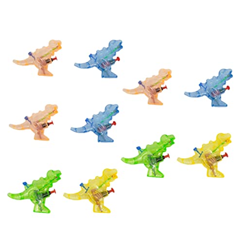 YARNOW 10 Stück Teiliges Wasserspritz für Transparente Dinosaurier Wasserpistole Interaktives Planschbecken Zubehör für Garten und Sommerpartys Farben Zufällig Zufällige von YARNOW