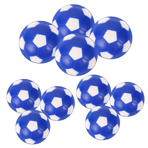 YARNOW 10 Stück Tischfußballbälle klein Tischfussball Jungs Tischfußball-Tischplatte Schüttgut Tischspiel Fußbälle Zubehör für Tischspiele auswechselbare Kickerbälle Foosballball PVC Blue von YARNOW