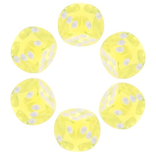 YARNOW 10 Stück Transparente Spielwürfel für Brettspiele Seitige für Partys Unterhaltung und Spieleabende Leichte und Handliche für Mehr Spaß und Freude von YARNOW