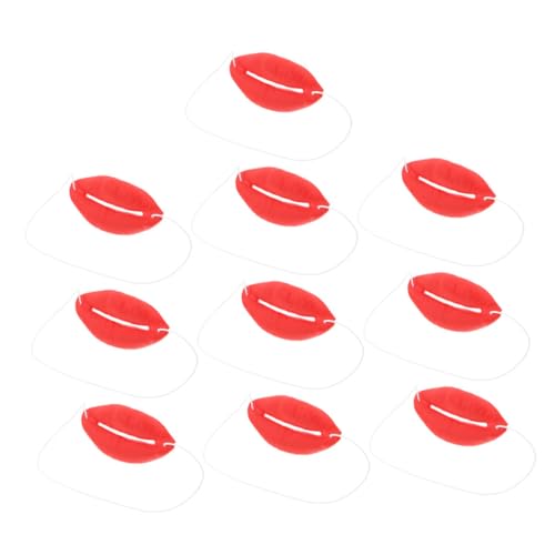 YARNOW 10 Stück Tricky Toys Gefälschte Munddekoration Gefälschte Lippen Halloween Wurst Munddekoration Halloween Witz Halloween Lippen Halloween Cosplay Requisiten Cosplay Mund von YARNOW