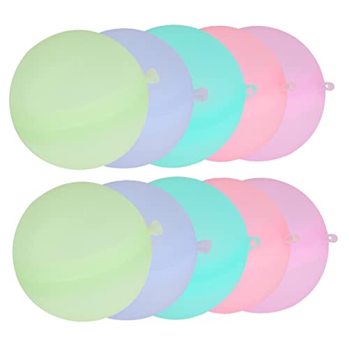 YARNOW 10 Stück Wasserballonspielzeug outdoor Wasserspiel für Resumable Water Ballon Wasserkampfbälle tragbares Wasserspielzeug Kinderspielzeug Kieselgel YARNOW 10 Stück Wasserballonspielzeug outdoor Wasserspiel für Resumable Water Ballon Wasserkampfbälle tragbares Wasserspielzeug Kinderspielzeug Kieselgel von YARNOW