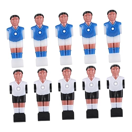 YARNOW 10 Stück Zubehör für Fußballmaschinen Kickerspieler Ersatz Figur Tischkicker Zubehör Tischkicker Ersatzteile Tischfußball Spieler Set Fußball- Tischkicker Männer Harz von YARNOW
