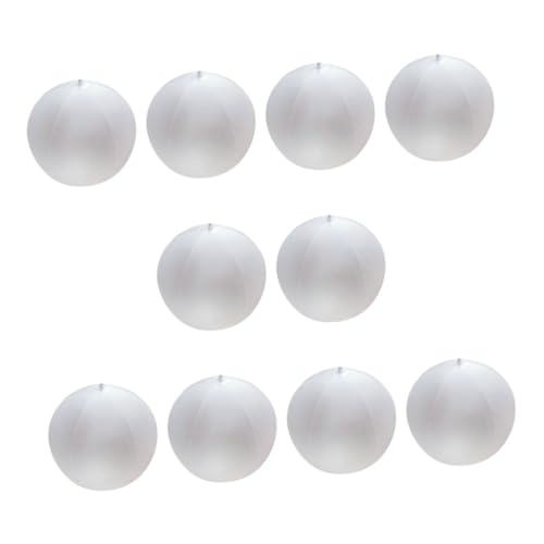 YARNOW 10 Stück aufblasbarer Wasserball dekoratives Kinderspielzeug Tragbares für für den Strand Beachball-Dekorationen aufblasbarer Multifunktionsball PVC Weiß YARNOW 10 Stück aufblasbarer Wasserball dekoratives Kinderspielzeug Tragbares für für den Strand Beachball-Dekorationen aufblasbarer Multifunktionsball PVC Weiß von YARNOW