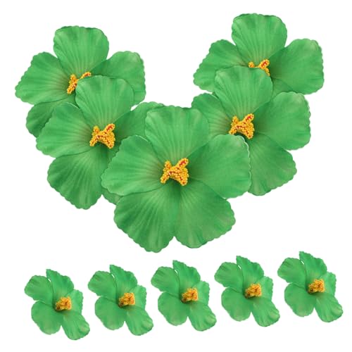 YARNOW 10 Stück künstliche Hibiskusblüte künstliche Tropische Blumen Hibiskusblumen sommerliche Blumendekorationen Hibiskusblüten Kunstblumen Hawaii Sommerblumen Eva Green von YARNOW