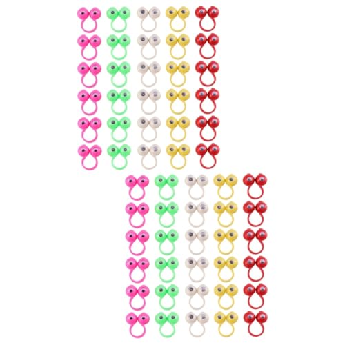 YARNOW 100 Stck Teiliges Große Wackelaugen Fingerpuppen Ringe Ungiftige Augen Fingerpuppen zum Fingerspiel Pädagogisches für Ab Jahren Fördert Kreativität und Logisches von YARNOW