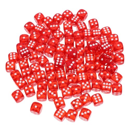 YARNOW 100 Stück Abgerundeten Ecken Seitige Standardwürfel für Brettspiele Party Accessoires und Mathe Unterricht Transparente Farbenfrohe Kristallwürfel für Spaß und Unterhaltung YARNOW 100 Stück Abgerundeten Ecken Seitige Standardwürfel für Brettspiele Party Accessoires und Mathe Unterricht Transparente Farbenfrohe Kristallwürfel für Spaß und Unterhaltung von YARNOW