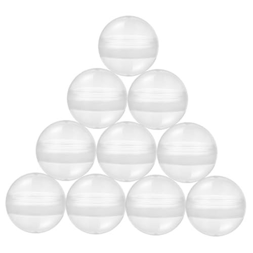 YARNOW 100 Stück Befüllbare Transparente Kugeln Runde Kapseln für Verkaufsautomaten und Partygeschenke für Bastelprojekte von YARNOW