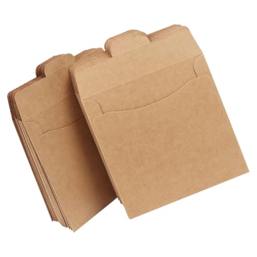 YARNOW 100 Stück Disc-Tasche Umschlag für CD-Hüllen Kraft-Einkaufstaschen kleine braune Papiertüten Mini-Papiertüten legale Umschläge Papphüllen Kraftpapier Light Brown YARNOW 100 Stück Disc-Tasche Umschlag für CD-Hüllen Kraft-Einkaufstaschen kleine braune Papiertüten Mini-Papiertüten legale Umschläge Papphüllen Kraftpapier Light Brown von YARNOW