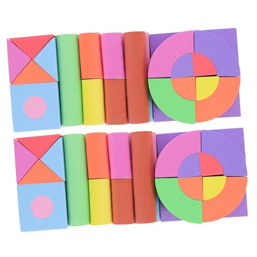 YARNOW 100 Stück Eva Bausteine Sicheres und Kreatives für Frühe Bildung Fördert Farberkennung und Motorik Leicht zu Greifen für Kreative Spielmomente von YARNOW