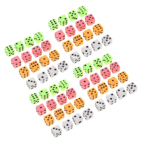 YARNOW 100 Stück Farbige Würfel Taschenwürfel Mini-Würfel kleine Würfel Acryl YARNOW 100 Stück Farbige Würfel Taschenwürfel Mini-Würfel kleine Würfel Acryl von YARNOW