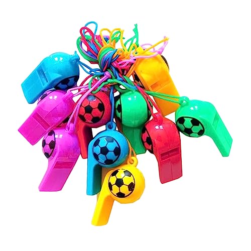 YARNOW 100 Stück Fußball Trillerpfeifen Party Gefälligkeiten für Fußball Fans für Kindergeburtstage und Sportveranstaltungen Umhängeband Zufällige Farbe YARNOW 100 Stück Fußball Trillerpfeifen Party Gefälligkeiten für Fußball Fans für Kindergeburtstage und Sportveranstaltungen Umhängeband Zufällige Farbe von YARNOW