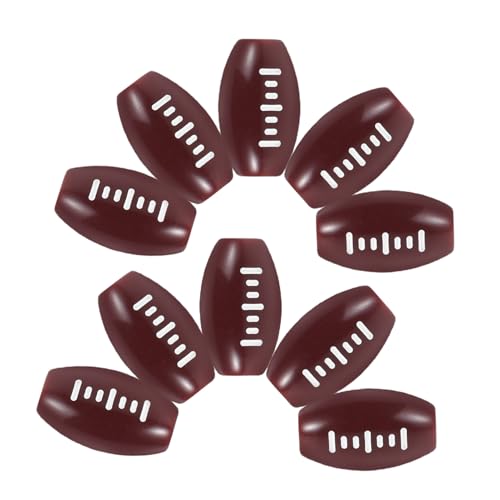 YARNOW 100 Stück Fußballperlen, Acryl-Sport-Charms, DIY-abstandshalterperlen Für Halsketten, Armbänder, Schlüsselanhänger, Handgefertigtes Schmuckzubehör von YARNOW
