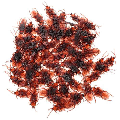 YARNOW 100 Stück Gefälschte Kakerlaken Aus Kunststoff Realistische Insekten Aus Kunststoff Halloween-Kakerlaken Streiche Neuartiges Trickspielzeug Für Halloween-Partys YARNOW 100 Stück Gefälschte Kakerlaken Aus Kunststoff Realistische Insekten Aus Kunststoff Halloween-Kakerlaken Streiche Neuartiges Trickspielzeug Für Halloween-Partys von YARNOW