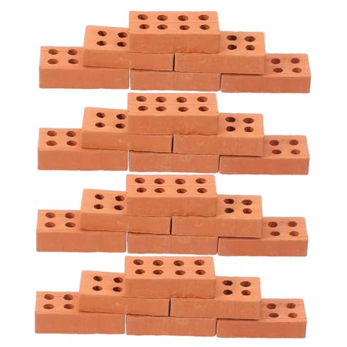 YARNOW 100 Stück Handgefertigte Baumodelle für Wand Bausteine winzig Mauerwerk Miniatur DIY-Sandtisch-Ziegelmodelle kleine Ziegel Mini-Baumaterialien kleine Steine für Ton YARNOW 100 Stück Handgefertigte Baumodelle für Wand Bausteine winzig Mauerwerk Miniatur DIY-Sandtisch-Ziegelmodelle kleine Ziegel Mini-Baumaterialien kleine Steine für Ton von YARNOW