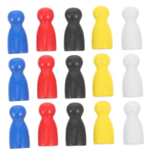 YARNOW 100 Stück Holz Spielfiguren für Brettspiele Mehrfarbige Schachstücke Ersatzteile für Schach und Andere Brettspiele Fördert Logisches und Kreativität YARNOW 100 Stück Holz Spielfiguren für Brettspiele Mehrfarbige Schachstücke Ersatzteile für Schach und Andere Brettspiele Fördert Logisches und Kreativität von YARNOW