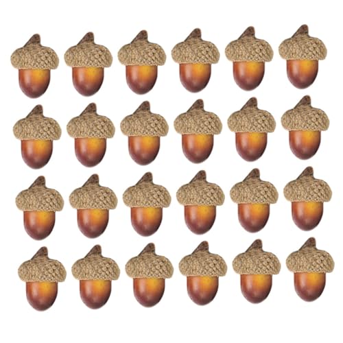 YARNOW 100 Stück Künstliche Eicheln Realistische Nussdeko zum Basteln Herbst Vasenfüller für Weihnachtsbaum Tischdeko Vielseitig Wiederverwendbar Thanksgiving Weihnachtsfest YARNOW 100 Stück Künstliche Eicheln Realistische Nussdeko zum Basteln Herbst Vasenfüller für Weihnachtsbaum Tischdeko Vielseitig Wiederverwendbar Thanksgiving Weihnachtsfest von YARNOW