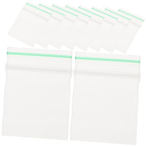 YARNOW 100 Stück Mini Aufbewahrungstaschen Transparent Selbstklebend Schmuck Beutel Material Kratzfest für Puppenhaus Miniaturen Schmuck Digitalprodukte Kosmetik von YARNOW
