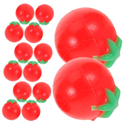 YARNOW 100 Stück Simulierte Tomaten Tomaten Simulierte Lebensmittelornamente Puppenhaus Gefälschte Tomatenmodelle Requisiten Mini von YARNOW