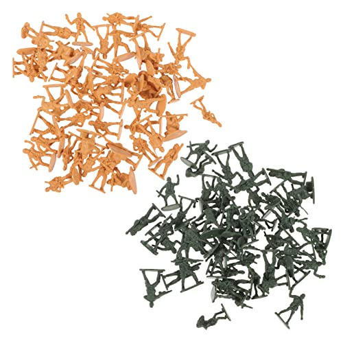 YARNOW 100 Stück Teiliges Mini Soldatenfiguren aus Robustem Detailreiche Miniatur Militärmodelle Tarnfarben für Sandtisch Dekoration Modellbau und Kreative Rollenspiele von YARNOW