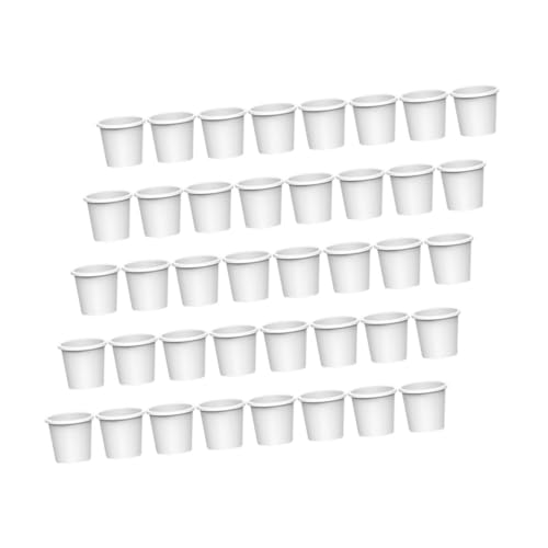 YARNOW 100 Stück Wasserspenderpapierbecherzubehör Pappbecher Mini-Dinge, die wirklich funktionieren Mini-Sachen Kleine Wasserbecher Mini -Wasserspenderbecher Kinderpapierbecher Weiß von YARNOW