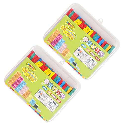 YARNOW 100 Stück Zählstäbe für Pädagogisches Mathematik und Zahlenverständnis für Montessori Methoden und Spielerisches Lernen von YARNOW