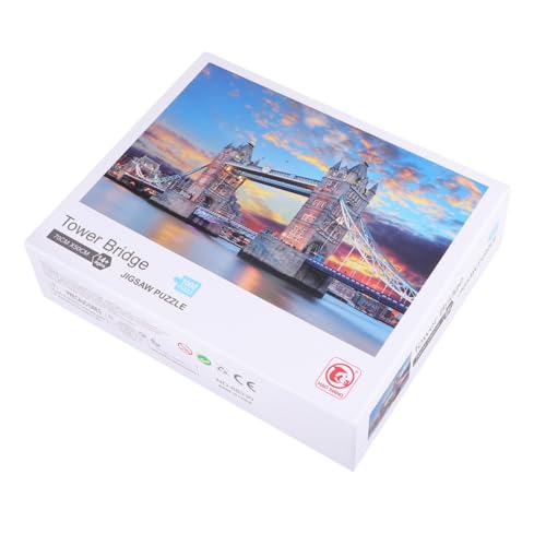 YARNOW 1000 Stück Teile Puzzle für Lernspielzeug zur Stressbewältigung Pädagogisches Puzzle für Jungen Farbenfrohes Design für Kreative von YARNOW