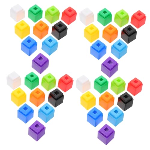 YARNOW 100Stücke Mathematikzählwürfel Kreatives Lernspielzeug aus Kunststoff für Fördert Frühkindliche Entwicklung und Mathematische Fähigkeiten für Vorschule und Klassenzimmer von YARNOW